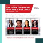 How to Have a Conversation About Race promo image with the speakers